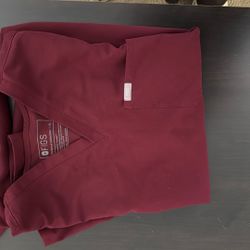 Burgundy Fig Scrubs Set