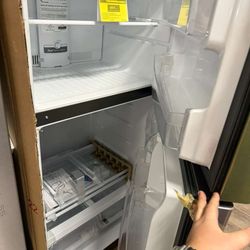 Ge profile new stainless steel top bottom fridge with warranty