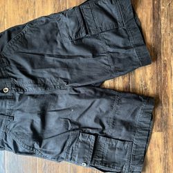 Black Levi Cargo Shorts