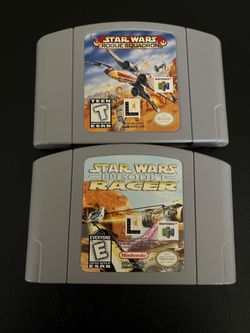 Star Wars Games - Rogue Squadron and Episode 1 Racer - N64