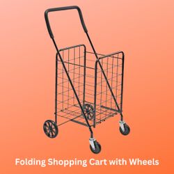 Utility Shopping Cart with Wheels: A Versatile Shopping and Laundry Cart