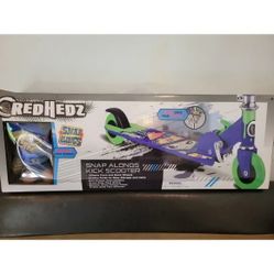 Credz Hedz snap along kick scooter