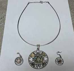 Brand New Necklace and Earring Set