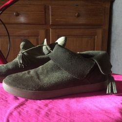 Reduced, Koolabura By UGG, Green Suede Ankle Boots, 