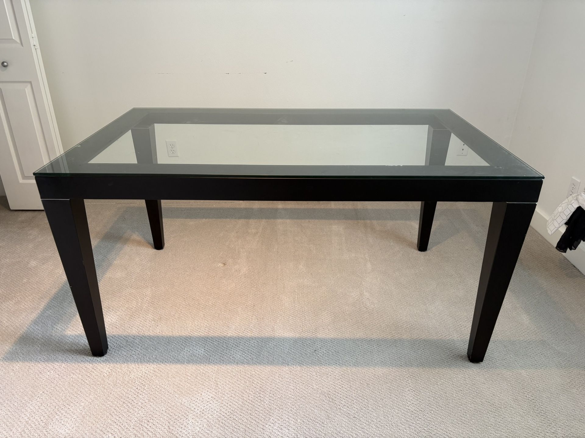 Modern Glass Dining / Work Table