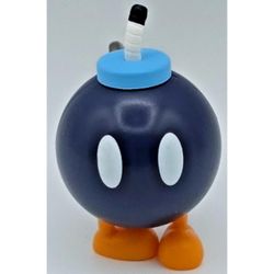 Jakks Pacific Super Mario Bob-Omb Wind-Up Figure Black Blue Orange