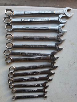 Metric 13 pc Craftsman Combo Wrenches