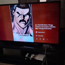 55 In Samsung TV With Base,sound Bar And Wii More Than 1000 Games Included 