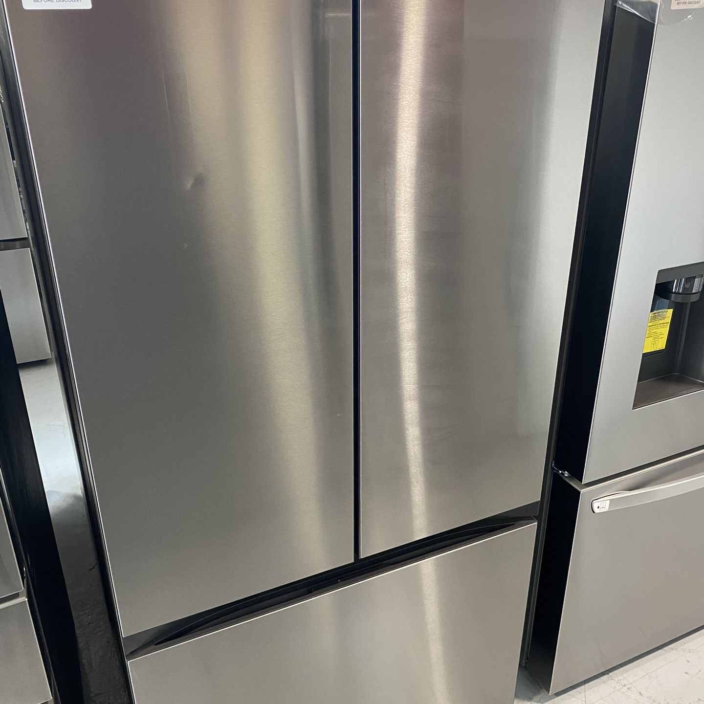 Stainless Steel 3-Door French Door Refrigerator - 24 Cu. Ft.