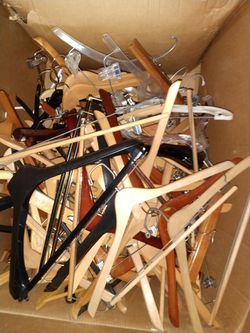 Wooden clothes hangers