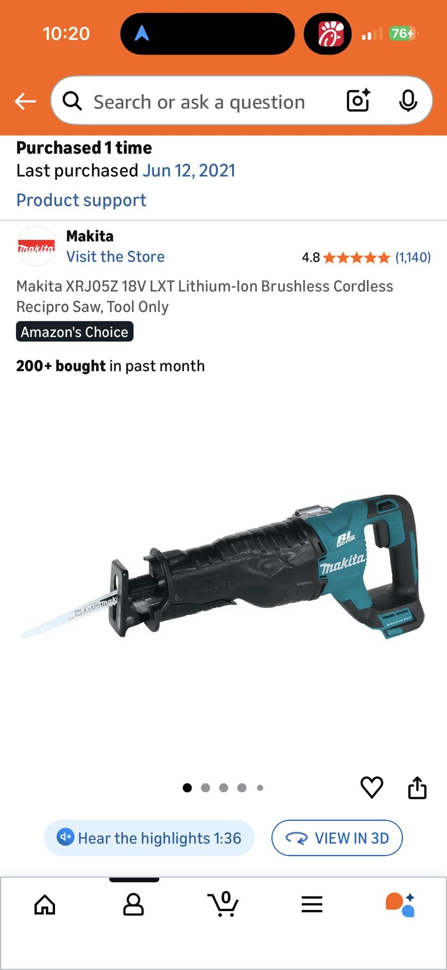 Makita Reciprocating Saw