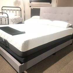 Queen Tufted Bed Frame @ $220 - King Tufted Bed Frame @ $290 - Brand New - one each size left