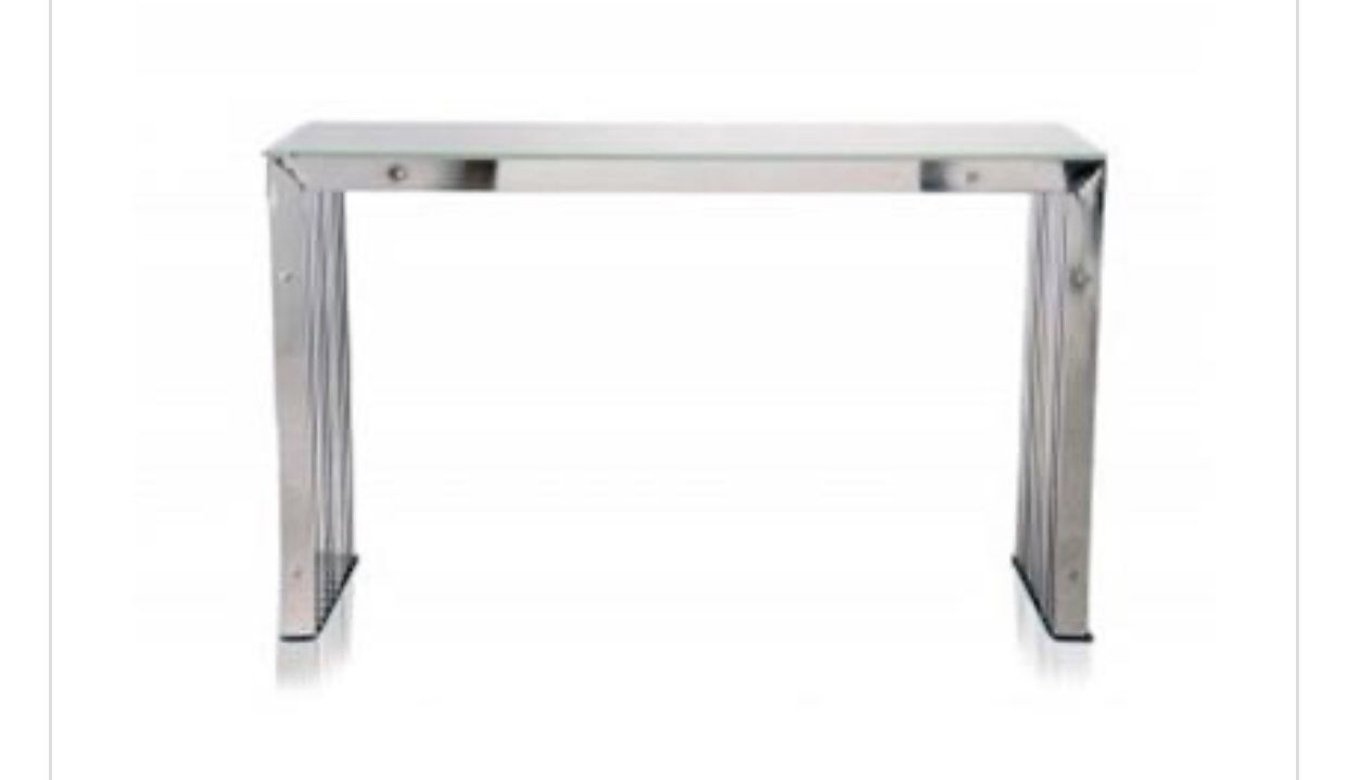 Stainless Steel Gridiron CONSOLE TABLE/ BUFFET Heavy, High End!