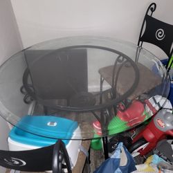Round Glass Dining