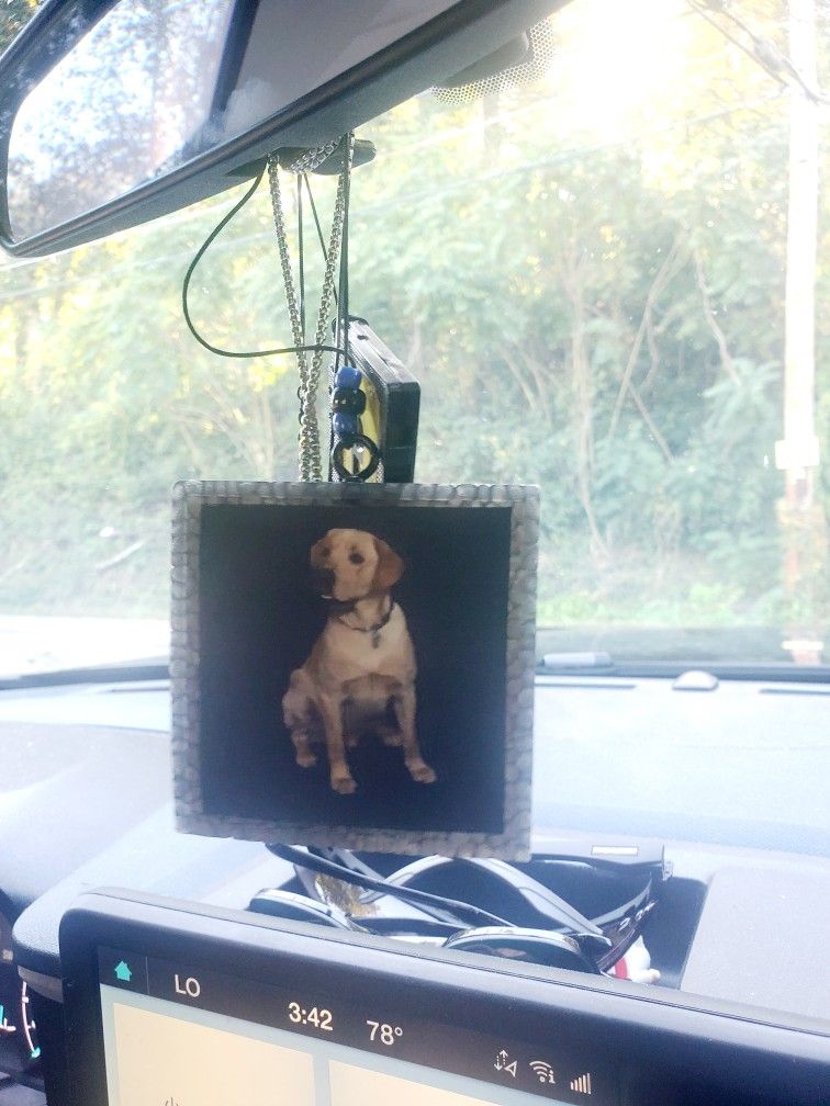 Personalized Car Freshie For A Customer.