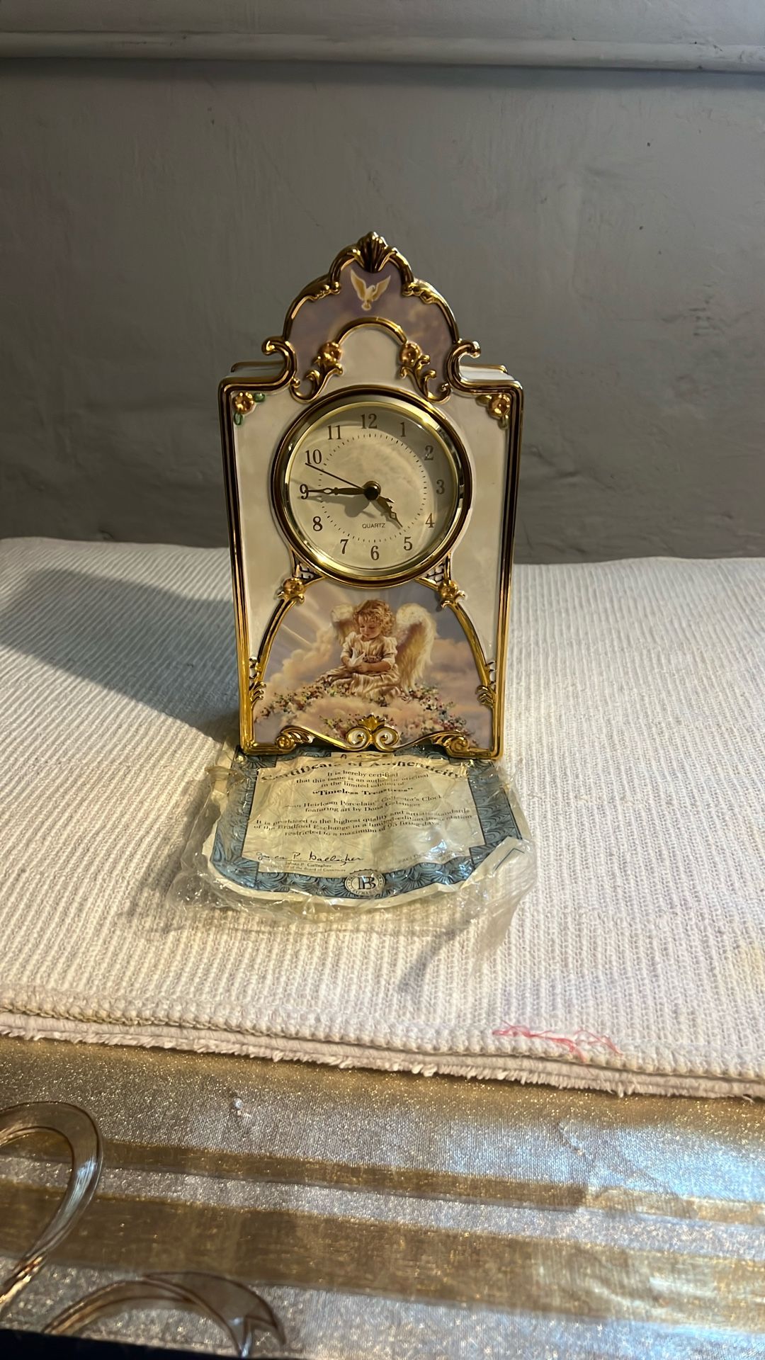 Heirloom porcelain clock