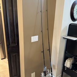 Shakespeare Catch More Fish 7 Ft Surf Pier Spinning Fishing Rod Reel (2)Available