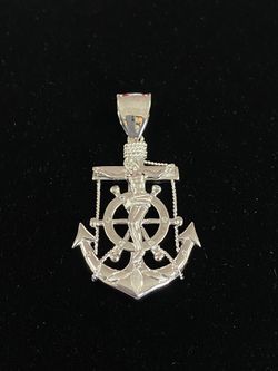S925 Crucifix Anchor Pendant