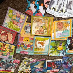 Glow sticks , stickers , kitchen utensils tape dispensers , coloring books, books, wrapping paper, toys, legos, napkins, everything is 50 cents a piec