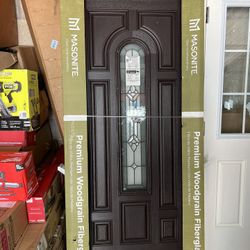 Brown Exterior Door 36x80 Left Hand Outswing 
