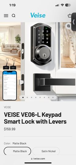 Veise Smart Lock With Lever