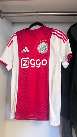 🔴⚪ Ajax Home — adidas, red/white with Ziggo sponsor  2024/25 (Small)