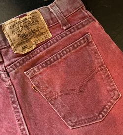 RARE VTG 1970s Levi’s Red 550 Cutoffs 