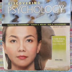 Discovering Psychology (7th Edition) by Hockenbury & Nolan. 📚