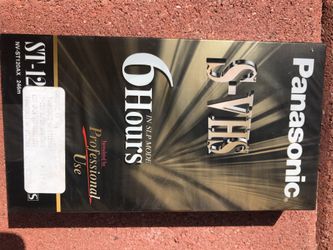 Panasonic S-VHS VCR plain Videotapes ST-120