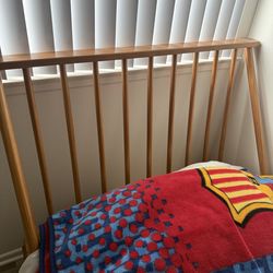 Twin bed with mattress