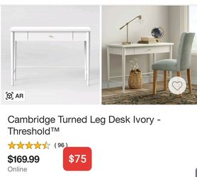 Cambridge desk white