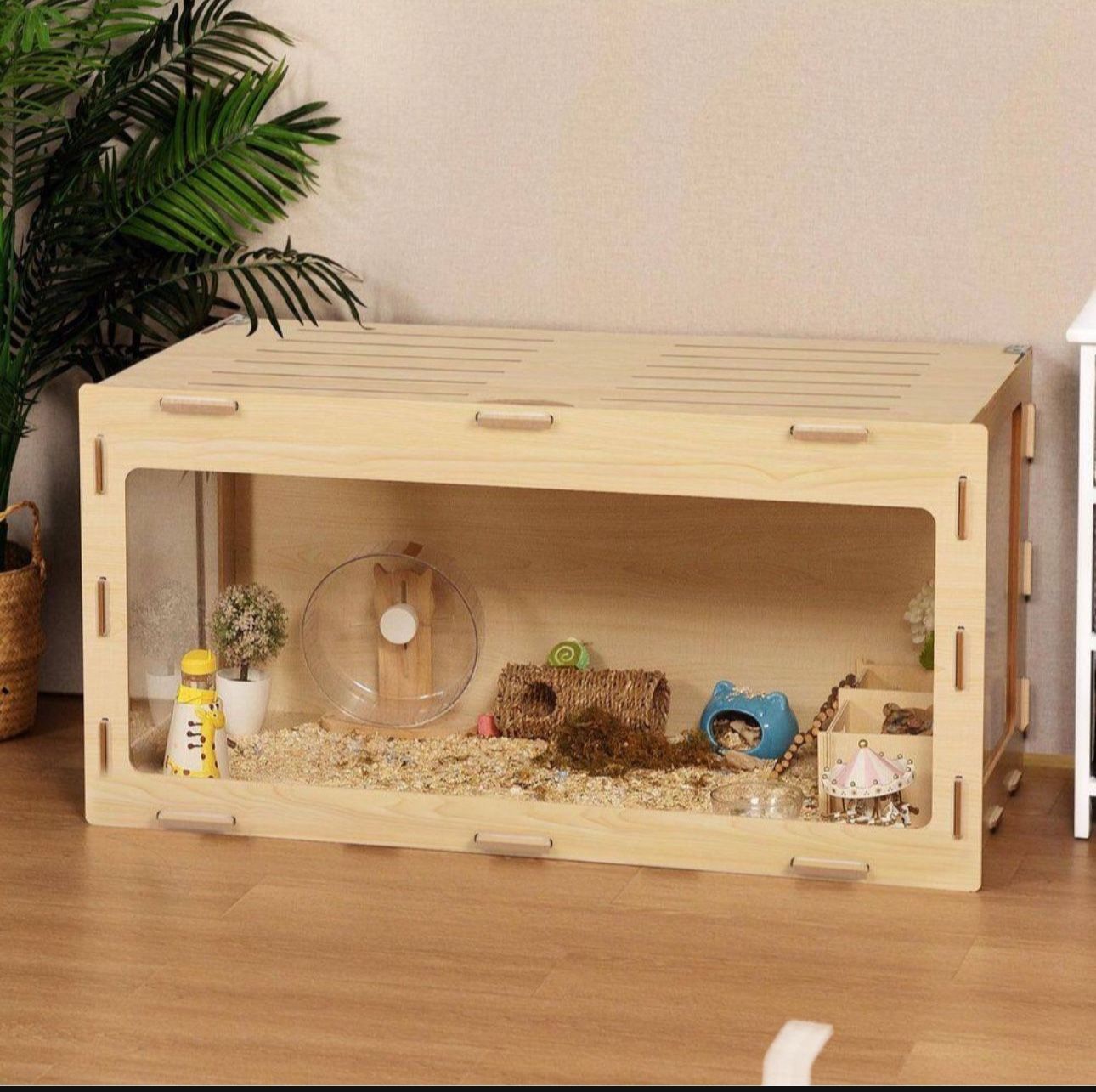 Wooden Hamster Cage
