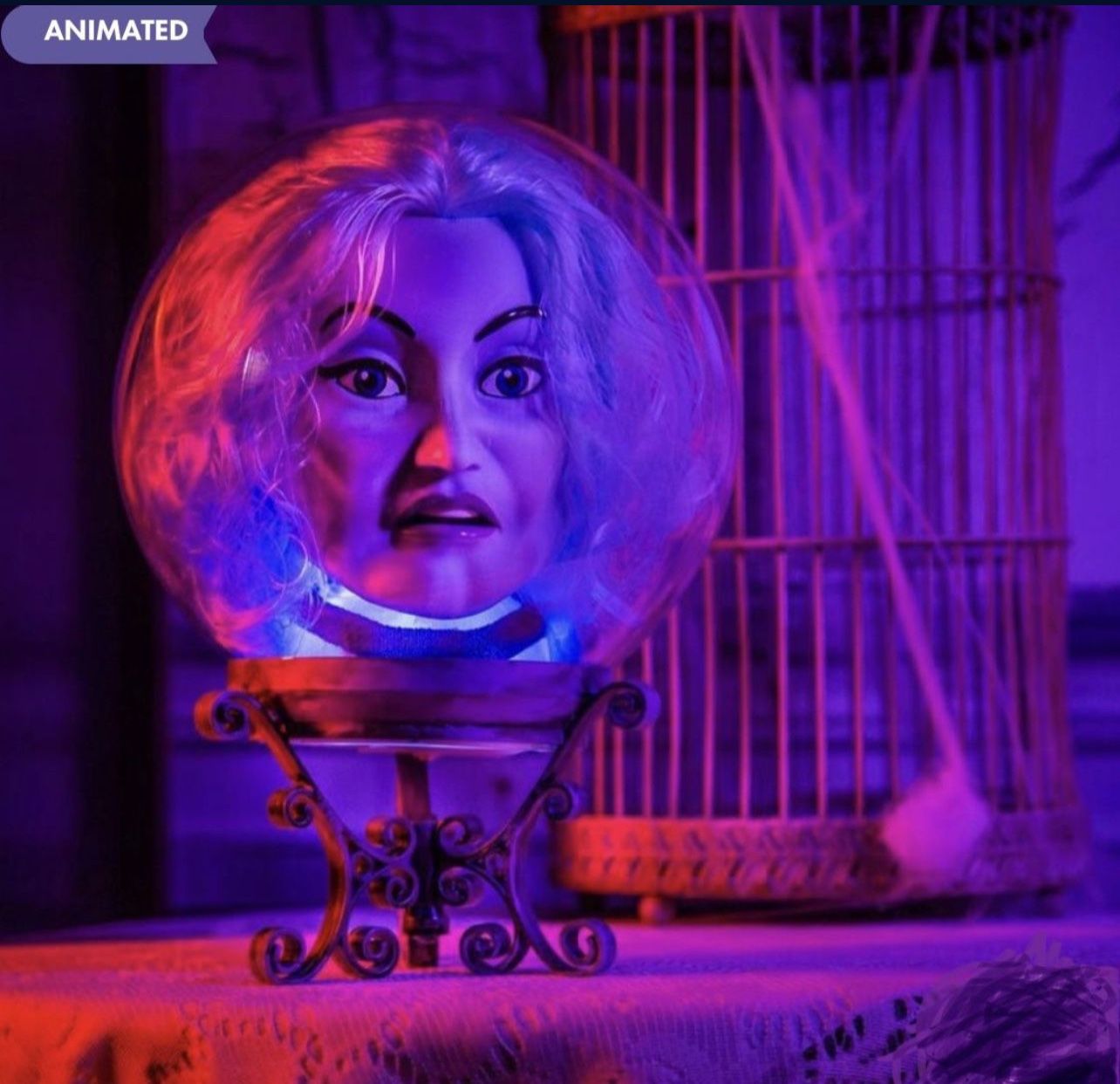 Halloween Decor - Haunted Mansion Madame Leota Crystal Ball