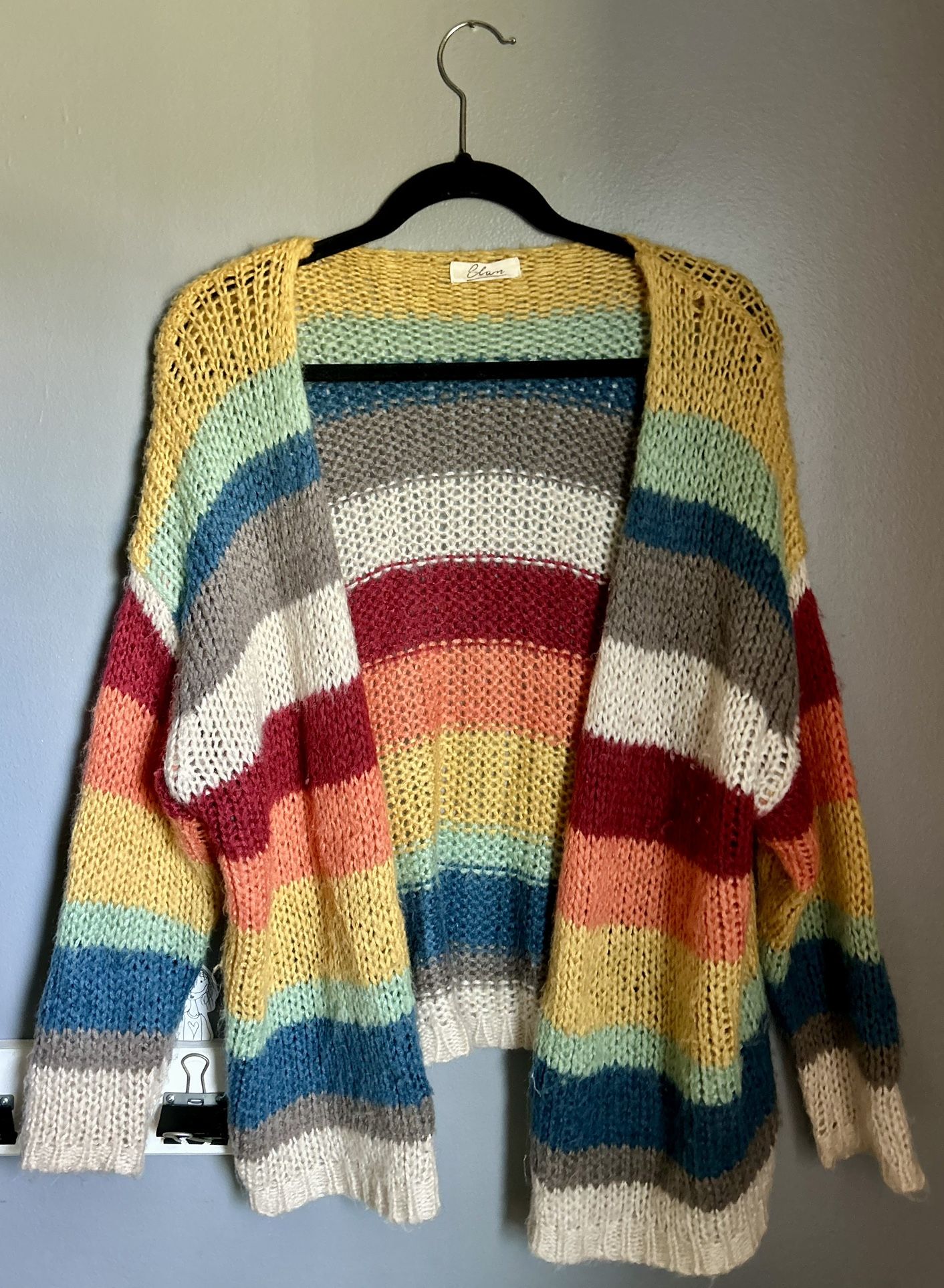 Women’s Rainbow Striped Cardigan