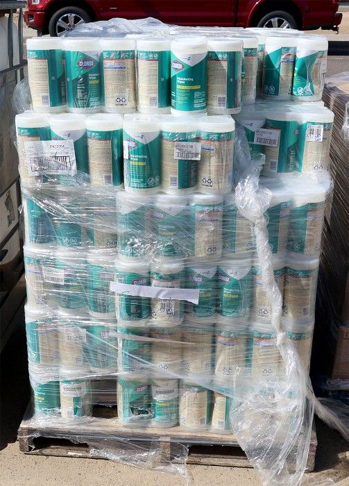 Clorox PK23354 Fresh Scent Bleach-free Disinfecting Wipes - 6 Canisters/75 Wipes Each