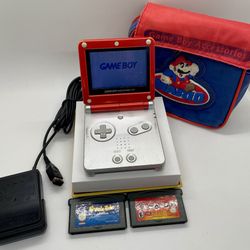 Gameboy Advance SP Bundle Tested Bi Color mm