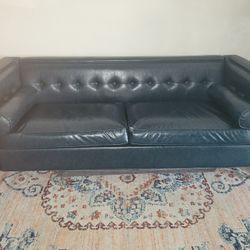 Faux Leather Sofa