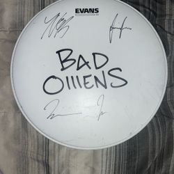 Bad Omens Signed Drumhead
