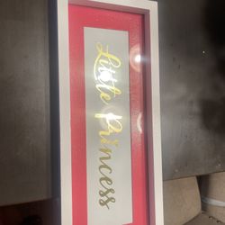Brand New Little Princess Sign 