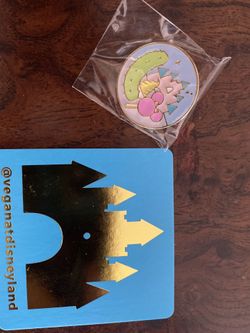 Vegan At Disneyland Pin