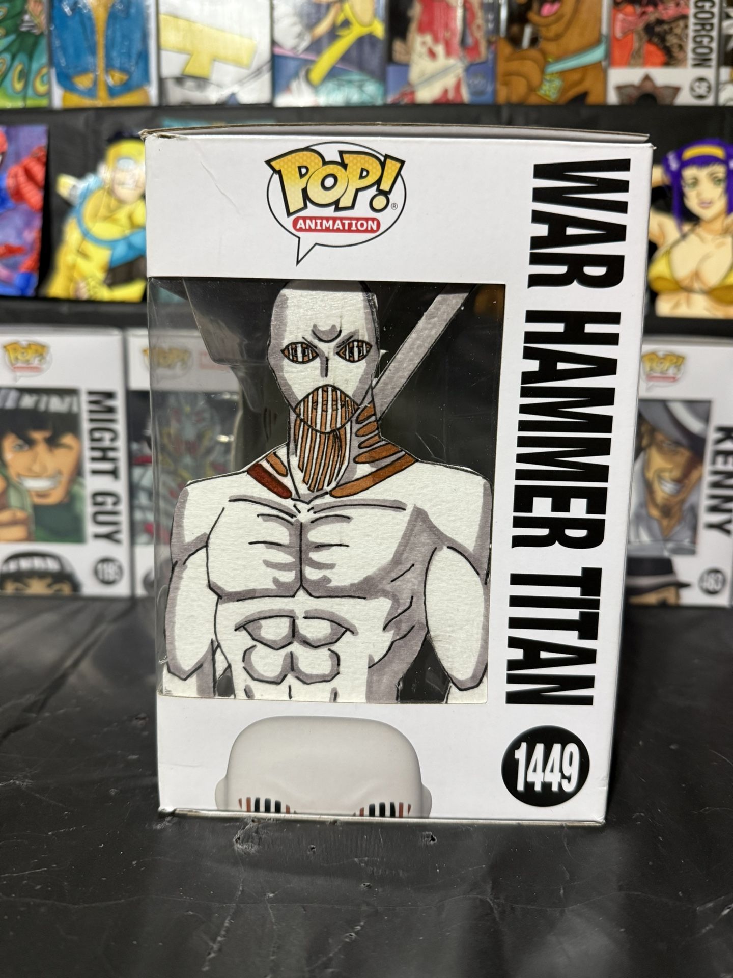 AoT War Hammer titan Funko With Custom Art Insert One Of One 1449
