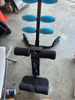 Ab Workout Machine with Back Roller Pads