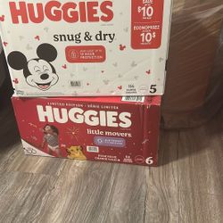 Size 5and Size 6 Diapers 