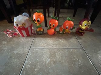 Disney parks sippers and one Donald Duck popcorn bucket