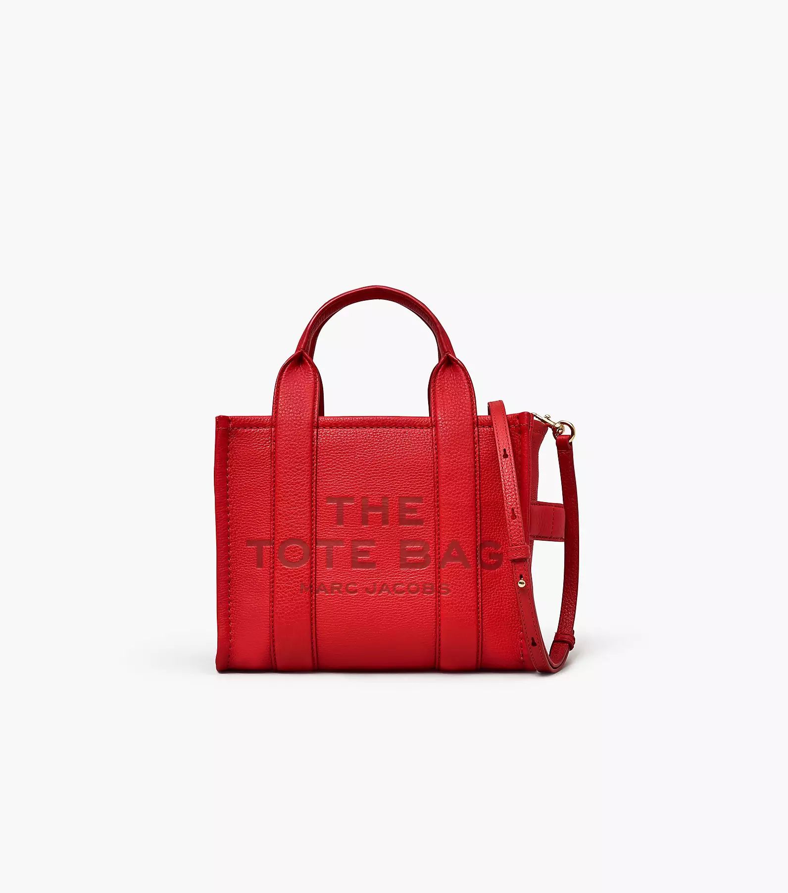 THE LEATHER SMALL TOTE BAG (RED) MARC JACOBS 