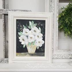 Original painting in wood frame