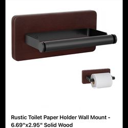 Rustic Toilet Paper Holder Wall Mount