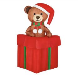 4.5 ft Animated LED Teddy Bear in Gift Box