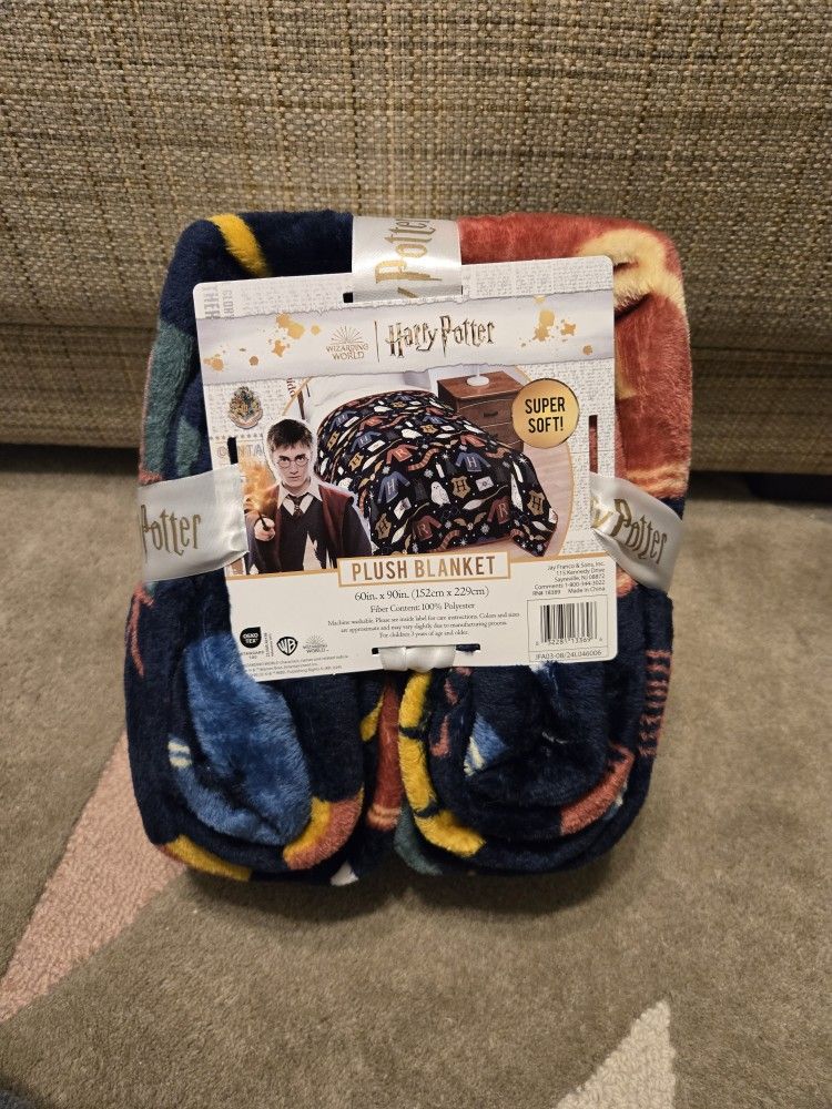 Harry Potter Blanket Plush Soft Cozy 60" X 90"