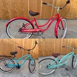 3 Beach Cruisers (will sell individually too)